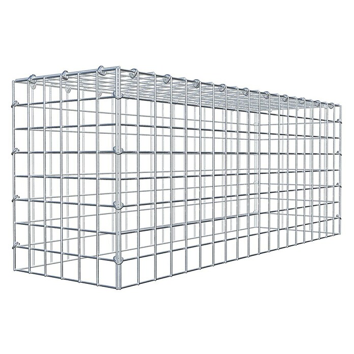 Gabiona Gabione Typ 3 (Zum Anbau in der Höhe, 100 x 30 x 40 cm, Stahl, Maschenbreite: 50 mm, Maschenhöhe: 50 mm, C-Ring) | BAUHAUS