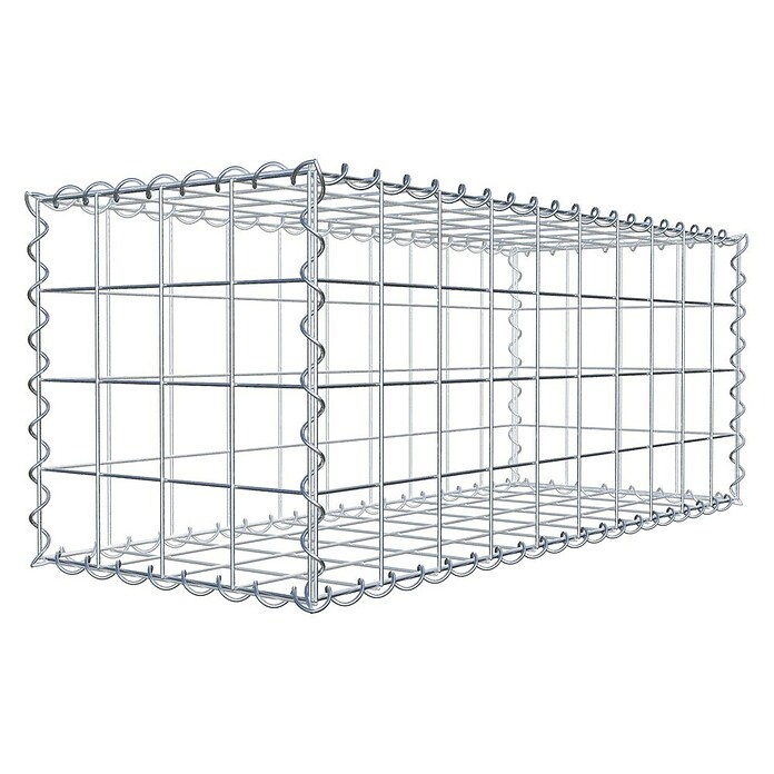 Gabiona Gabione (100 x 40 x 40 cm, Metall, Maschenbreite: 100 mm, Maschenhöhe: 100 mm) | BAUHAUS