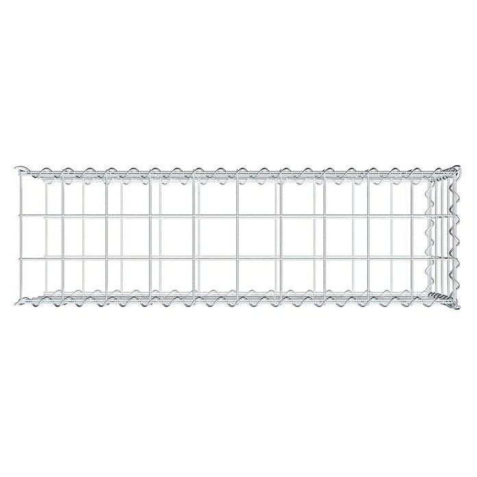 Gabiona Gabione Typ 2 (Zum Anbau in der Länge, 100 x 30 x 40 cm, Stahl, Maschenbreite: 100 mm, Maschenhöhe: 100 mm, Spirale) | BAUHAUS