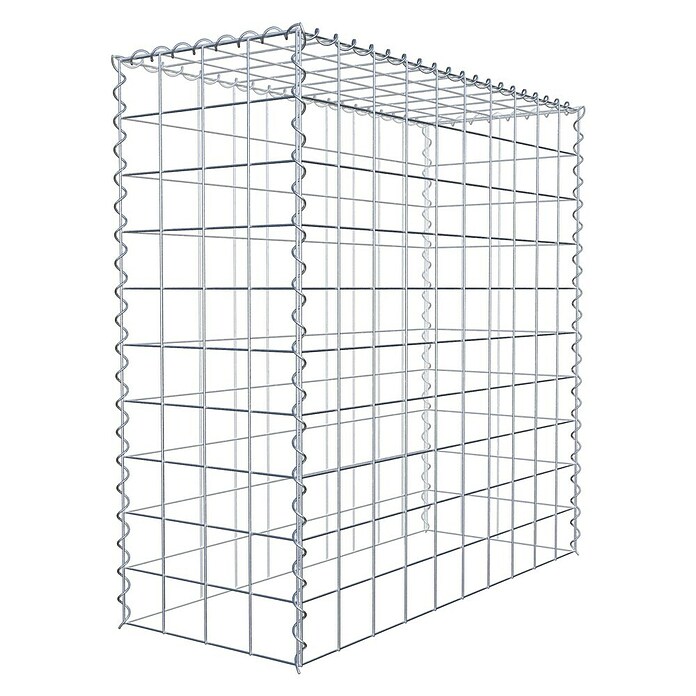 Gabiona Gabione Typ 3 (Zum Anbau in der Höhe, 100 x 40 x 100 cm, Stahl, Maschenbreite: 100 mm, Maschenhöhe: 100 mm, Spirale) | BAUHAUS
