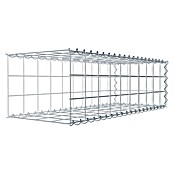 Gabiona Gabione Typ 2 (Zum Anbau in der Länge, 100 x 40 x 30 cm, Stahl, Maschenbreite: 100 mm, Maschenhöhe: 100 mm, Spirale) | BAUHAUS