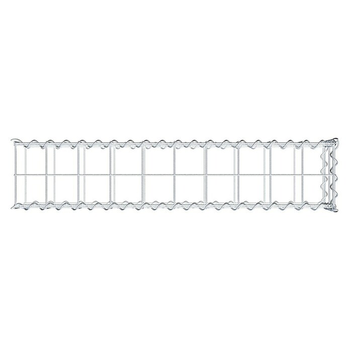 Gabiona Gabione Typ 2 (Zum Anbau in der Länge, 100 x 20 x 20 cm, Stahl, Maschenbreite: 100 mm, Maschenhöhe: 100 mm, Spirale) | BAUHAUS