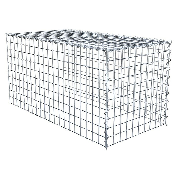 Gabiona Gabione Typ 4 (Zum Anbau in Länge & Höhe, 100 x 50 x 50 cm, Stahl, Maschenbreite: 50 mm, Maschenhöhe: 50 mm, Spirale) | BAUHAUS
