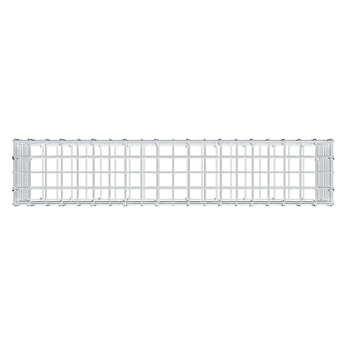 Gabiona Gabione (100 x 20 x 30 cm, Stahl, Maschenbreite: 50 mm, Maschenhöhe: 50 mm, C-Ring) | BAUHAUS