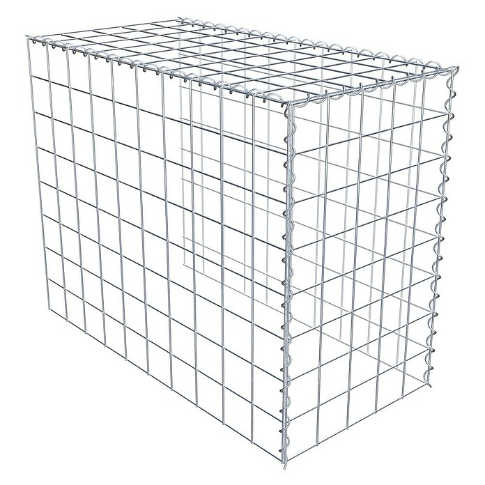 Gabiona Gabione Typ 4 (Zum Anbau in Länge & Höhe, 100 x 50 x 80 cm, Stahl, Maschenbreite: 100 mm, Maschenhöhe: 100 mm, Spirale) | BAUHAUS