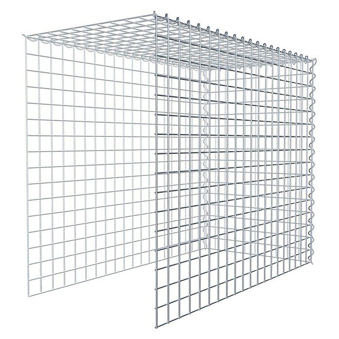 Gabiona Gabione Typ 4 (Zum Anbau in Länge & Höhe, 100 x 50 x 80 cm, Stahl, Maschenbreite: 50 mm, Maschenhöhe: 50 mm, Spirale) | BAUHAUS