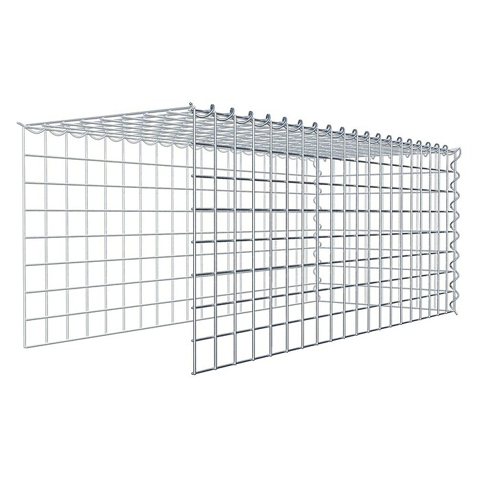 Gabiona Gabione Typ 4 (Zum Anbau in Länge & Höhe, 100 x 40 x 40 cm, Stahl, Maschenbreite: 50 mm, Maschenhöhe: 50 mm, Spirale) | BAUHAUS