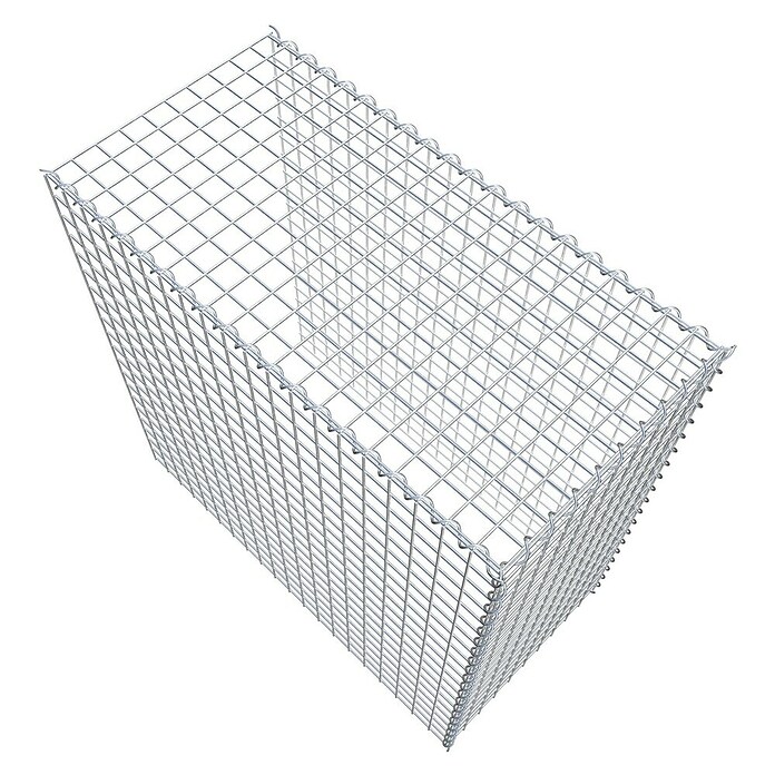 Gabiona Gabione Typ 4 (Zum Anbau in Länge & Höhe, 100 x 50 x 100 cm, Stahl, Maschenbreite: 50 mm, Maschenhöhe: 50 mm, Spirale) | BAUHAUS