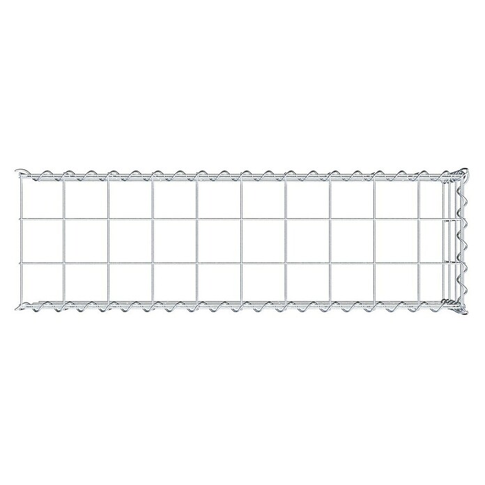 Gabiona Gabione Typ 4 (Zum Anbau in Länge & Höhe, 100 x 30 x 30 cm, Stahl, Maschenbreite: 100 mm, Maschenhöhe: 100 mm, Spirale) | BAUHAUS