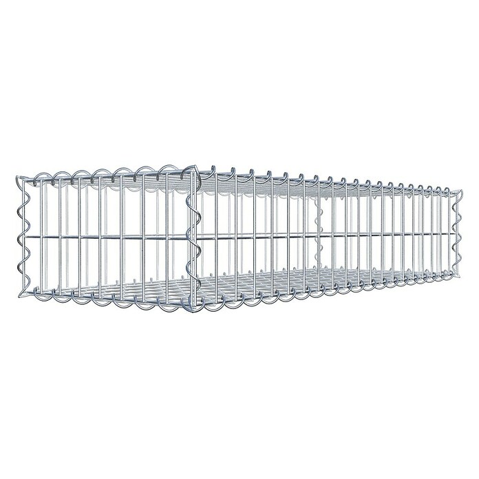 Gabiona Gabione (100 x 40 x 20 cm, Metall, Maschenbreite: 50 mm, Maschenhöhe: 100 mm) | BAUHAUS