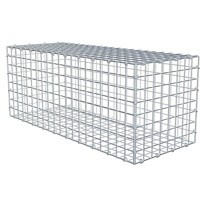 Gabiona Gabione (100 x 40 x 40 cm, Stahl, Maschenbreite: 50 mm, Maschenhöhe: 50 mm) | BAUHAUS
