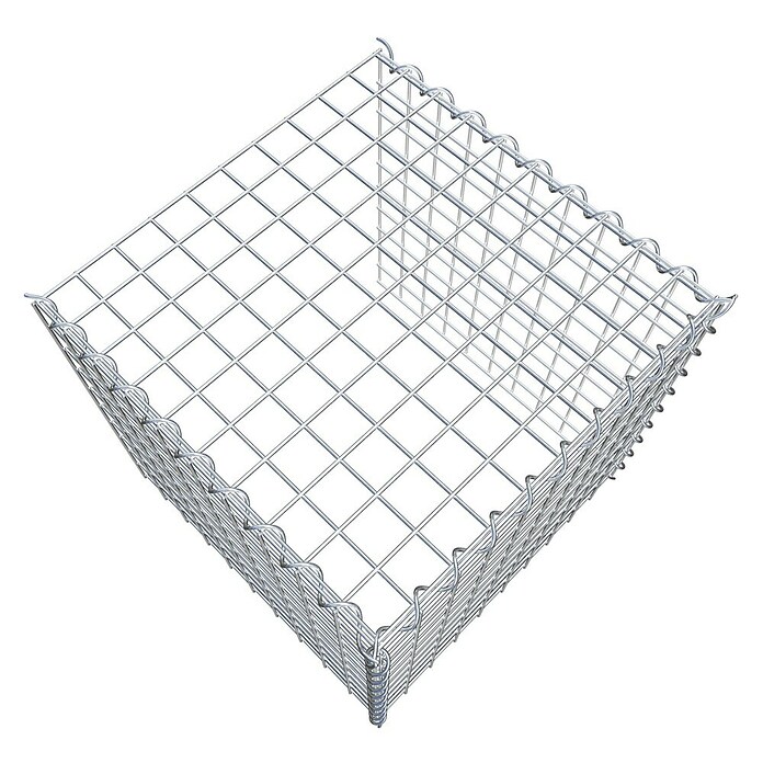 Gabiona Gabione Typ 4 (Zum Anbau in Länge & Höhe, 50 x 50 x 50 cm, Stahl, Maschenbreite: 50 mm, Maschenhöhe: 50 mm, Spirale) | BAUHAUS