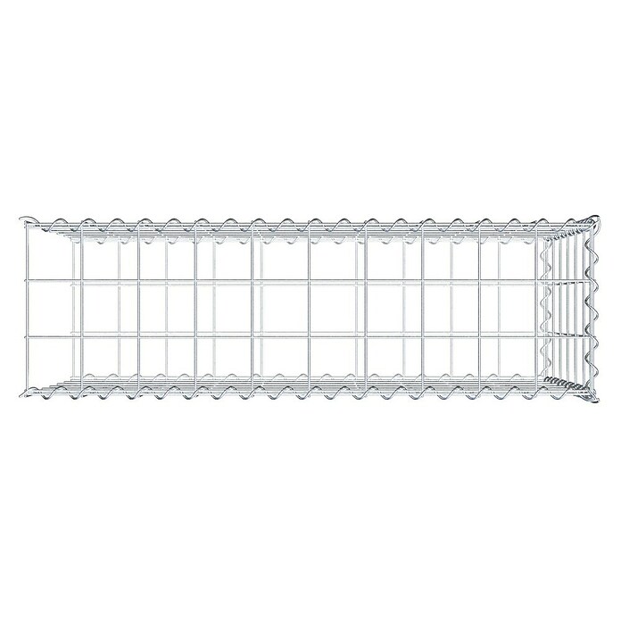 Gabiona Gabione Typ 2 (Zum Anbau in der Länge, 100 x 30 x 60 cm, Stahl, Maschenbreite: 100 mm, Maschenhöhe: 100 mm, Spirale) | BAUHAUS