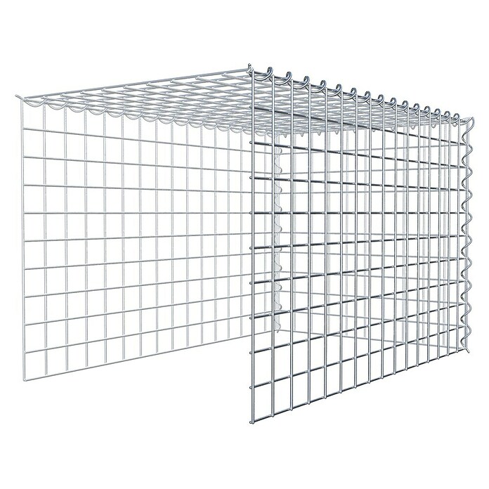 Gabiona Gabione Typ 4 (Zum Anbau in Länge & Höhe, 80 x 50 x 50 cm, Stahl, Maschenbreite: 50 mm, Maschenhöhe: 50 mm, Spirale) | BAUHAUS