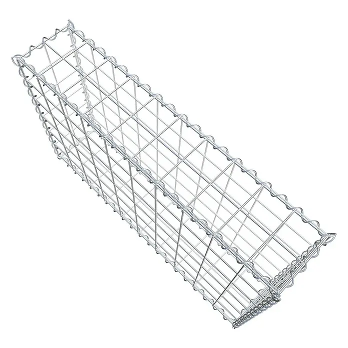 Gabiona Gabione - 100 x 20 x 60 cm, Metall, Maschenbreite: 100 mm, Maschenhöhe: 100 mm - Ein Gabionenkorb aus Drahtgeflecht. Ein langlebiges und vielseitiges Produkt für den Garten- und Landschaftsbau.