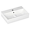 Lavabo pequeño Bruselas (An x L: 60 x 42 cm, Porcelana sanitaria, Blanco)