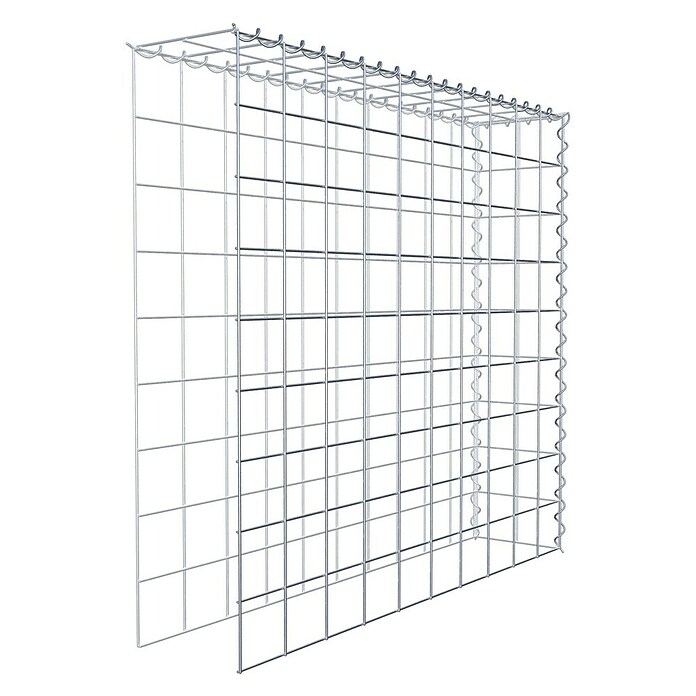 Gabiona Gabione Typ 4 (Zum Anbau in Länge & Höhe, 100 x 20 x 90 cm, Stahl, Maschenbreite: 100 mm, Maschenhöhe: 100 mm, Spirale) | BAUHAUS