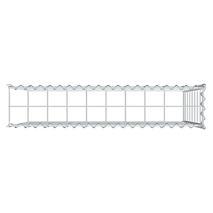 Gabiona Gabione Typ 4 (Zum Anbau in Länge & Höhe, 100 x 20 x 80 cm, Stahl, Maschenbreite: 100 mm, Maschenhöhe: 100 mm, Spirale) | BAUHAUS