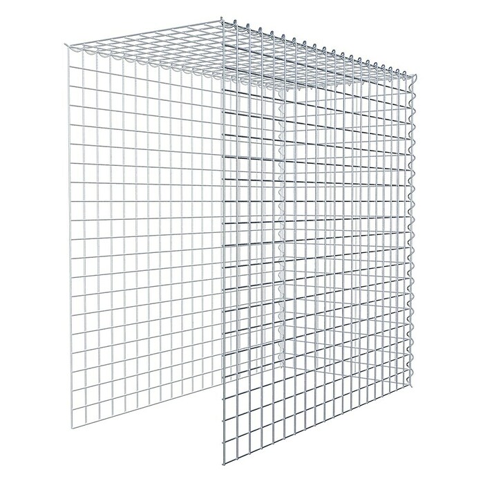 Gabiona Gabione Typ 4 (Zum Anbau in Länge & Höhe, 100 x 50 x 100 cm, Stahl, Maschenbreite: 50 mm, Maschenhöhe: 50 mm, Spirale) | BAUHAUS