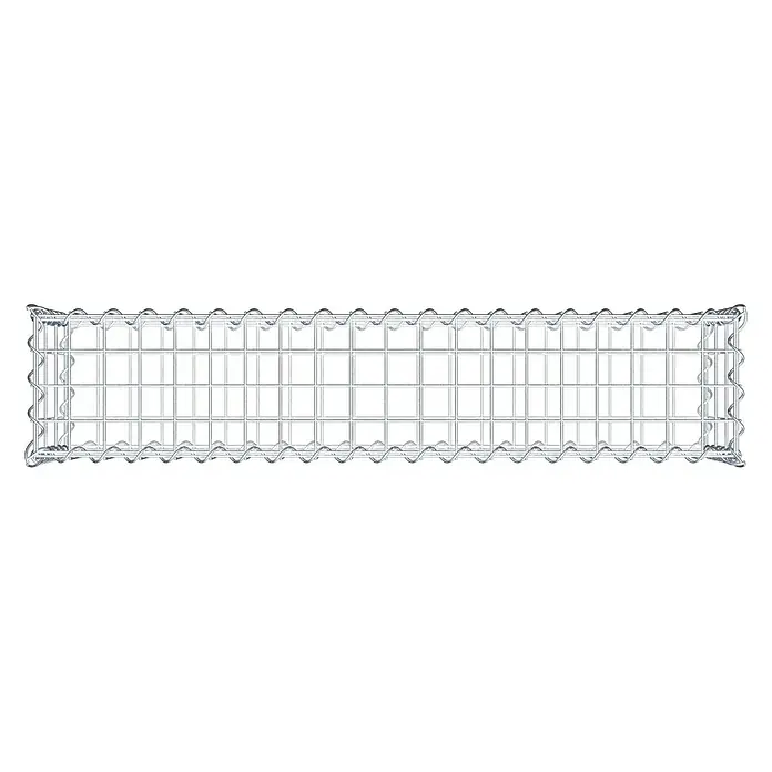 Gabiona Gabione - 100 x 20 x 30 cm, Metall, Maschenbreite: 50 mm, Maschenhöhe: 100 mm - Gabione, Drahtkorb zur Befüllung mit Steinen oder anderen Materialien, zur Gestaltung von Gärten oder als Sichtschutz.