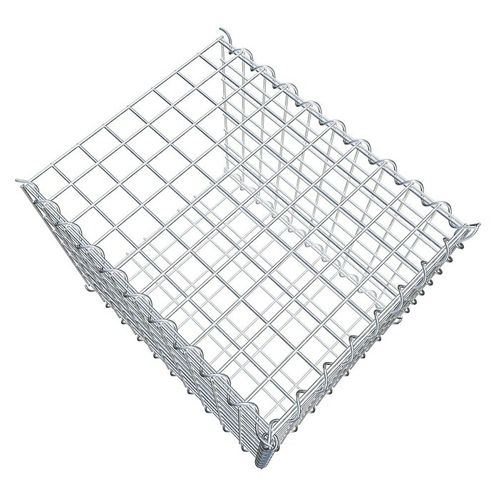 Gabiona Gabione Typ 2 (Zum Anbau in der Länge, 50 x 40 x 40 cm, Stahl, Maschenbreite: 50 mm, Maschenhöhe: 50 mm, Spirale) | BAUHAUS