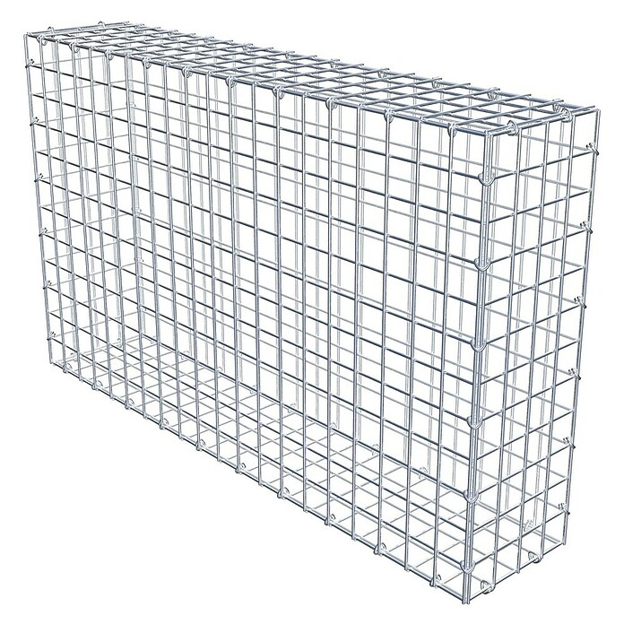 Gabiona Gabione (100 x 20 x 60 cm, Stahl, Maschenbreite: 50 mm, Maschenhöhe: 50 mm, C-Ring) | BAUHAUS