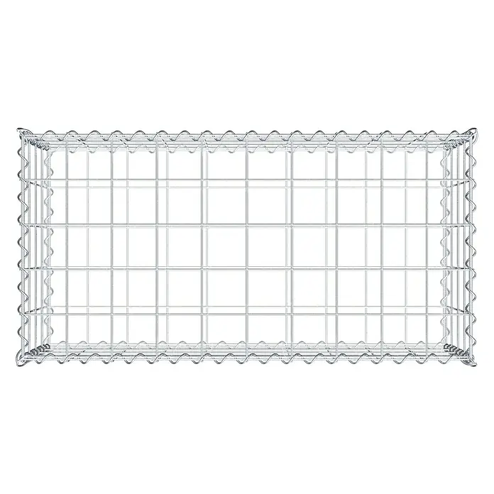 Gabiona Gabione - 100 x 50 x 40 cm, Metall, Maschenbreite: 100 mm, Maschenhöhe: 100 mm - Gabione aus Drahtgeflecht, ideal zur Befüllung mit Steinen oder zur Hangbefestigung im Garten. Der Drahtkäfig ist stabil und langlebig.