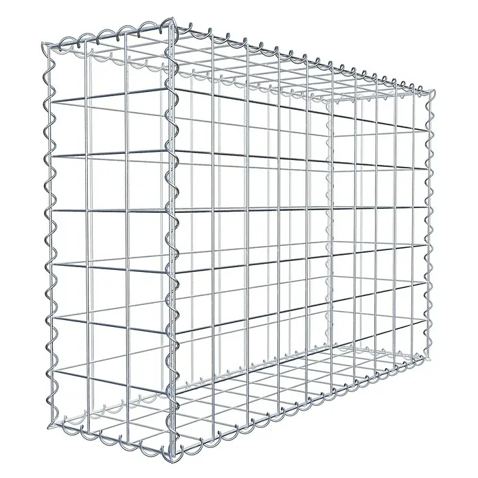 Gabiona Gabione - 100 x 30 x 70 cm, Metall, Maschenbreite: 100 mm, Maschenhöhe: 100 mm - Ein Gabionen-Drahtkorb, ideal für den Garten- und Landschaftsbau, bietet robuste Stabilität und flexible Gestaltungsmöglichkeiten.