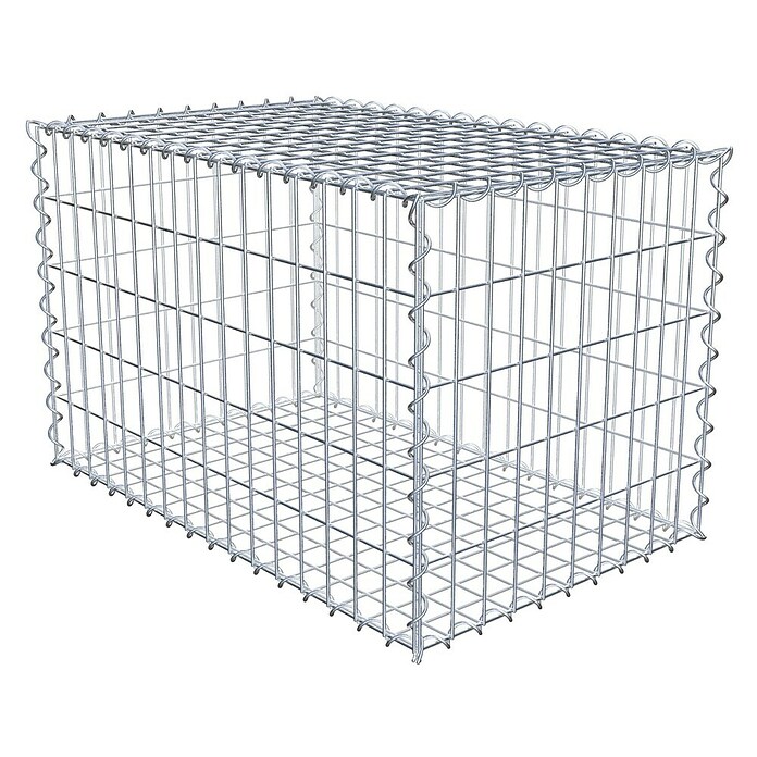 Gabiona Gabione (80 x 50 x 50 cm, Metall, Maschenbreite: 50 mm, Maschenhöhe: 100 mm) | BAUHAUS