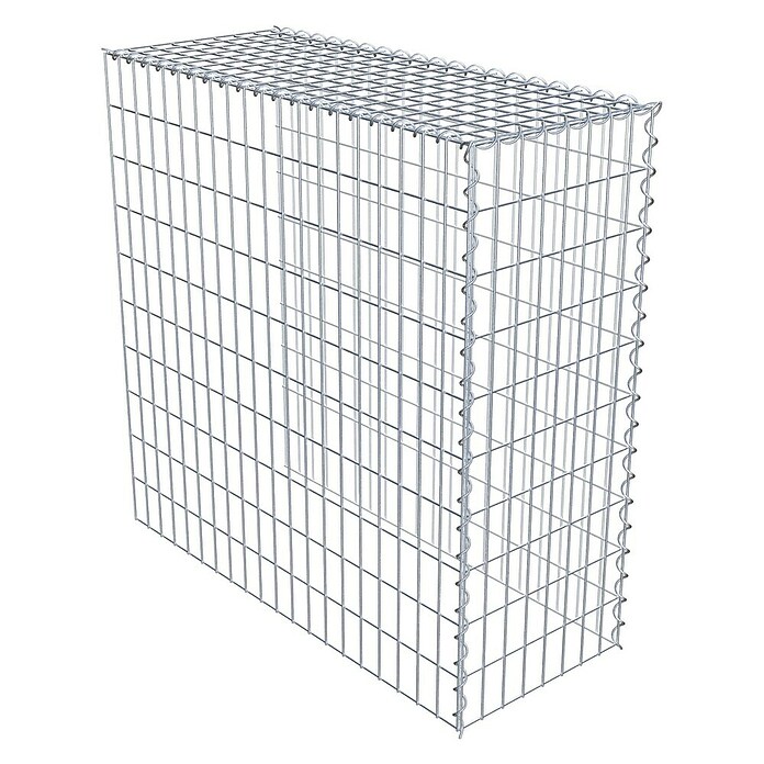 Gabiona Gabione Typ 4 (Zum Anbau in Länge & Höhe, 100 x 40 x 100 cm, Stahl, Maschenbreite: 50 mm, Maschenhöhe: 100 mm, Spirale) | BAUHAUS