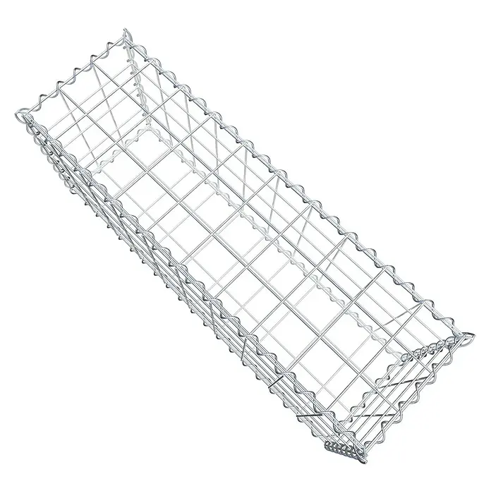 Gabiona Gabione - 100 x 30 x 40 cm, Metall, Maschenbreite: 100 mm, Maschenhöhe: 100 mm - Ein Gabionenkorb aus verzinktem Drahtgeflecht, ideal für Gartenbau und Landschaftsgestaltung. Robust und vielseitig einsetzbar.