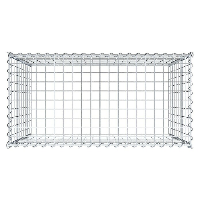 Gabiona Gabione Typ 3 (Zum Anbau in der Höhe, 100 x 50 x 100 cm, Stahl, Maschenbreite: 50 mm, Maschenhöhe: 100 mm, Spirale) | BAUHAUS