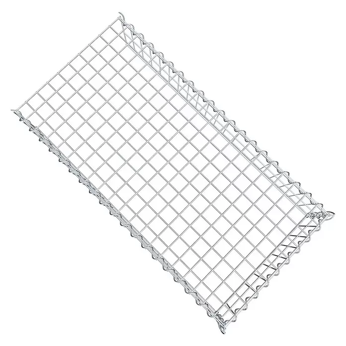Gabiona Gabione Typ 4 - Zum Anbau in Länge & Höhe, 100 x 50 x 20 cm, Stahl, Maschenbreite: 50 mm, Maschenhöhe: 100 mm, Spirale - Rechteckiger Drahtgitter-Gabionenkorb aus verzinktem Stahl.