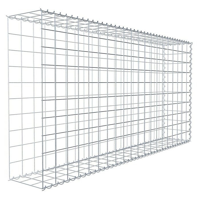 Gabiona Gabione Typ 2 (Zum Anbau in der Länge, 200 x 30 x 100 cm, Stahl, Maschenbreite: 100 mm, Maschenhöhe: 100 mm, Spirale) | BAUHAUS