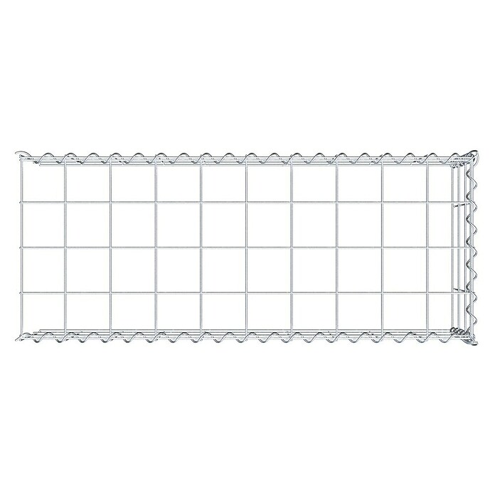 Gabiona Gabione Typ 4 (Zum Anbau in Länge & Höhe, 100 x 40 x 30 cm, Stahl, Maschenbreite: 100 mm, Maschenhöhe: 100 mm, Spirale) | BAUHAUS