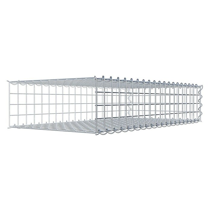 Gabiona Gabione Typ 2 (Zum Anbau in der Länge, 100 x 50 x 20 cm, Stahl, Maschenbreite: 50 mm, Maschenhöhe: 50 mm, Spirale) | BAUHAUS