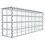 Gabiona Gabione Typ 3 (Zum Anbau in der Höhe, 100 x 20 x 40 cm, Stahl, Maschenbreite: 100 mm, Maschenhöhe: 100 mm, Spirale) | BAUHAUS