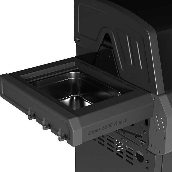 Kingstone Gasgrill Diner 5500 Beast (Grillfläche (B x T): 92 x 43 cm, 17,5 kW, Anzahl Brenner: 5 Stk.) | BAUHAUS