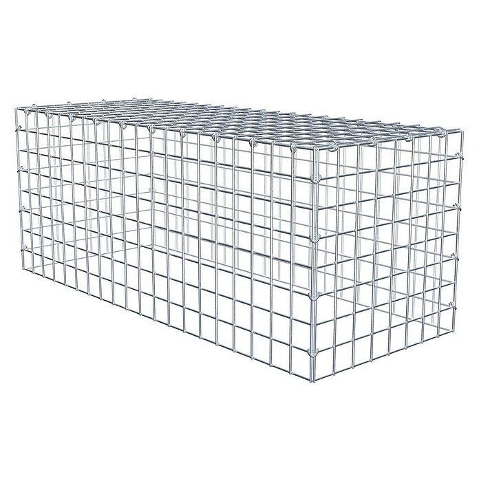 Gabiona Gabione Typ 3 (Zum Anbau in der Höhe, 100 x 40 x 40 cm, Stahl, Maschenbreite: 50 mm, Maschenhöhe: 50 mm, C-Ring) | BAUHAUS