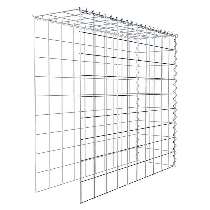 Gabiona Gabione Typ 4 (Zum Anbau in Länge & Höhe, 100 x 30 x 90 cm, Stahl, Maschenbreite: 100 mm, Maschenhöhe: 100 mm, Spirale) | BAUHAUS