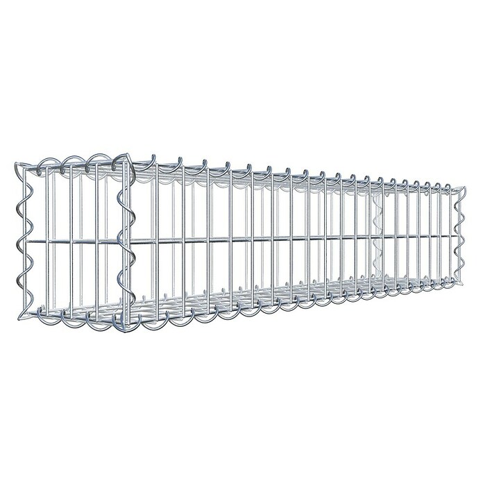 Gabiona Gabione (100 x 20 x 20 cm, Metall, Maschenbreite: 50 mm, Maschenhöhe: 100 mm) | BAUHAUS