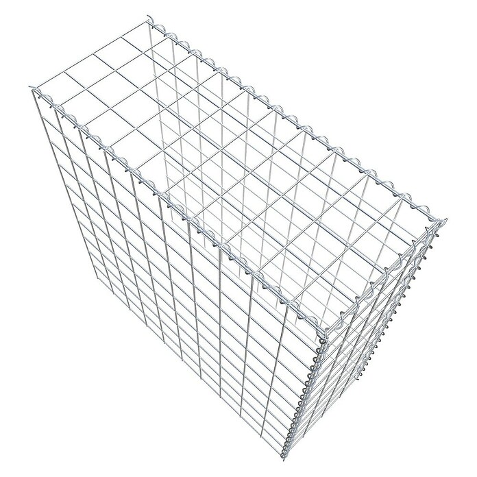 Gabiona Gabione Typ 4 (Zum Anbau in Länge & Höhe, 100 x 40 x 100 cm, Stahl, Maschenbreite: 100 mm, Maschenhöhe: 100 mm, Spirale) | BAUHAUS