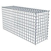 Gabiona Gabione Typ 4 (Zum Anbau in Länge & Höhe, 100 x 30 x 50 cm, Stahl, Maschenbreite: 50 mm, Maschenhöhe: 50 mm, Spirale) | BAUHAUS