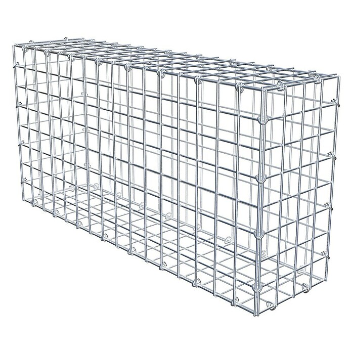 Gabiona Gabione (80 x 20 x 40 cm, Stahl, Maschenbreite: 50 mm, Maschenhöhe: 50 mm, C-Ring) | BAUHAUS