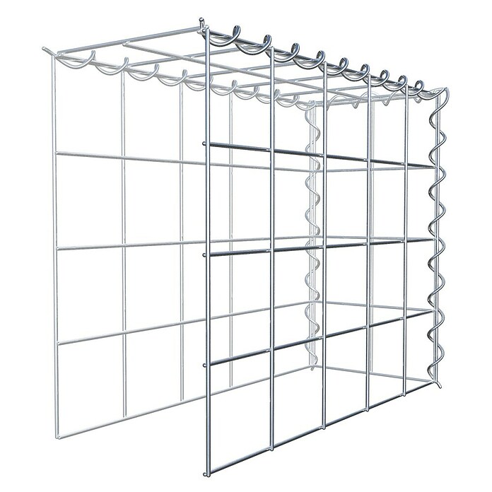 Gabiona Gabione Typ 4 (Zum Anbau in Länge & Höhe, 50 x 20 x 40 cm, Stahl, Maschenbreite: 100 mm, Maschenhöhe: 100 mm, Spirale) | BAUHAUS