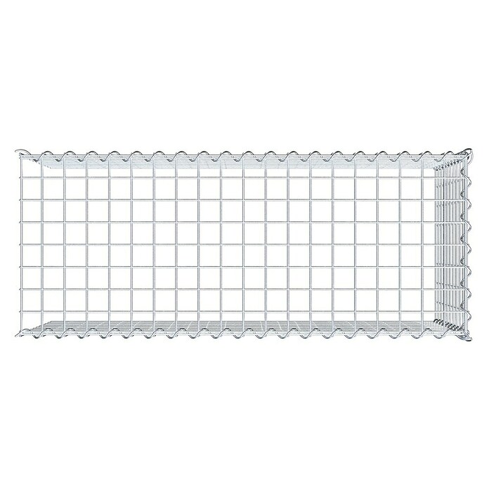 Gabiona Gabione Typ 4 (Zum Anbau in Länge & Höhe, 100 x 40 x 50 cm, Stahl, Maschenbreite: 50 mm, Maschenhöhe: 50 mm, Spirale) | BAUHAUS