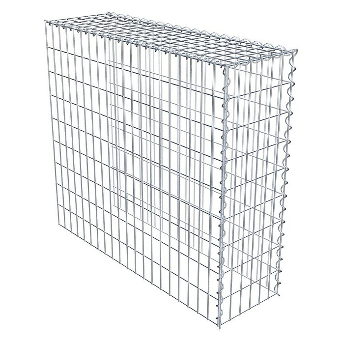 Gabiona Gabione Typ 4 (Zum Anbau in Länge & Höhe, 100 x 30 x 90 cm, Stahl, Maschenbreite: 50 mm, Maschenhöhe: 100 mm, Spirale) | BAUHAUS