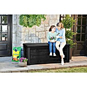 Keter Kussenbox Eastwood (l x b x h: 155 x 72,4 x 64,4 cm, Kunststof, Antraciet) | BAUHAUS