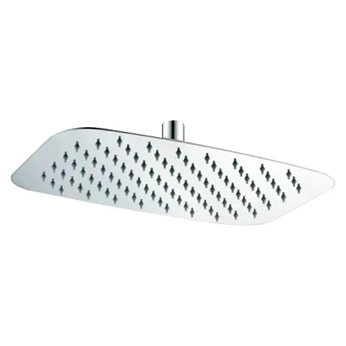 Imex Rociador de ducha Rectangular - 40 x 25 cm, Cromo, Rectangular - Moderno cabezal de ducha cuadrado con múltiples salidas para una experiencia de ducha de lujo. Elegante adición a cualquier baño.