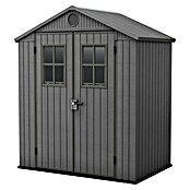 Keter Tuinhuis Darwin 64 (Buitenmaat incl. dakoverstek (b x d): 190 x 121 cm, Kunststof, Grijs) | BAUHAUS